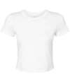 BL1010 1010 Bella Ladies Micro Rib Baby T-Shirt solid white blend colour image